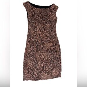 Connected Apparel Coral Jersey  Dress SZ 8P